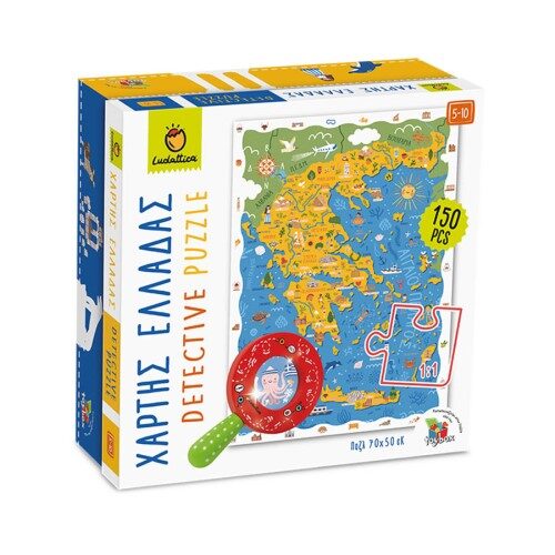 ΠΑΖΛ ΧΑΡΤΗΣ ΤΗΣ ΕΛΛΑΔΑΣ ΜΕ ΜΕΓΕΘΥΝΤΙΚΟ ΦΑΚΟ LUDATTICA 21337