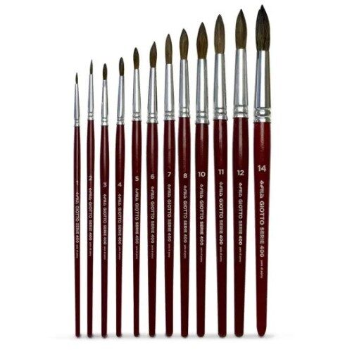 ΠΙΝΕΛΑ ΖΩΓΡΑΦΙΚΗΣ ΣΤΡΟΓΓΥΛΑ GIOTTO SERIE 400 (4 ΕΠΙΛΟΓΕΣ)