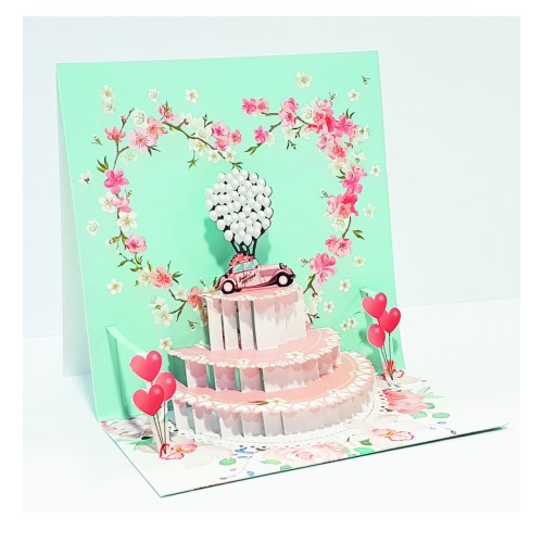 ΕΥΧΕΤΗΡΙΑ ΚΑΡΤΑ 3D 15,5 X 15,5 EK "ΓΑΜΗΛΙΑ ΤΟΥΡΤΑ" PICTURA PI19042 1 ΕΥΧΕΤΗΡΙΑ ΚΑΡΤΑ 3D 15,5 X 15,5 EK "ΓΑΜΗΛΙΑ ΤΟΥΡΤΑ" PICTURA PI19042