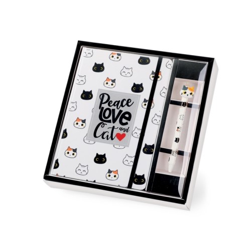 ΣΗΜΕΙΩΜΑΤΑΡΙΟ ΛΑΣΤΙΧΟ Α5 & ΣΤΥΛΟ "CAT"  I-TOTAL XL1893