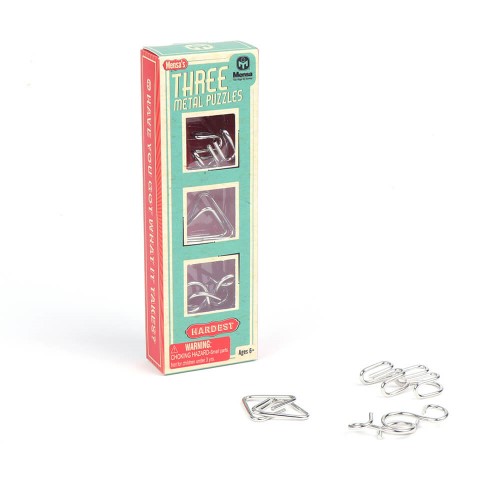 SET OF 3 HARDEST WIRE PUZZLES MENSA IQ-1072B 1 SET OF 3 HARDEST WIRE PUZZLES MENSA IQ-1072B