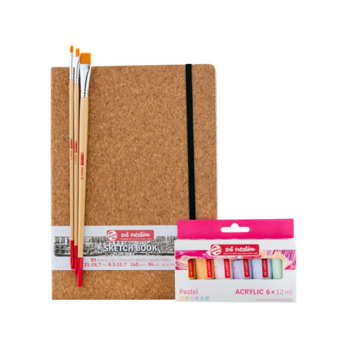 ΣΕΤ ΜΠΛΟΚ ΣΧΕΔΙΟΥ+ΑΚΡΥΛΙΚΑ ΧΡΩΜΑΤΑ+ΠΙΝΕΛΑ ROYAL TALENS